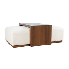 Load image into Gallery viewer, Hudson Sliding Ottoman w/ Caster Wheels & Table Top by Jofran 2376-48