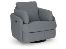 Load image into Gallery viewer, Alainmont Next-Gen Nuvella Performance Fabric Swivel Power Recliner by Ashley Furniture A3000738 Salt and Pepper
