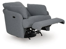 Load image into Gallery viewer, Alainmont Next-Gen Nuvella Performance Fabric Swivel Power Recliner by Ashley Furniture A3000738 Salt and Pepper
