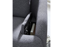 Load image into Gallery viewer, Alainmont Next-Gen Nuvella Performance Fabric Swivel Power Recliner by Ashley Furniture A3000738 Salt and Pepper