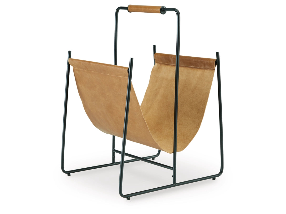 Faronworth Magazine Rack - Brown/Black Faronworth Magazine Rack - Brown/Black
