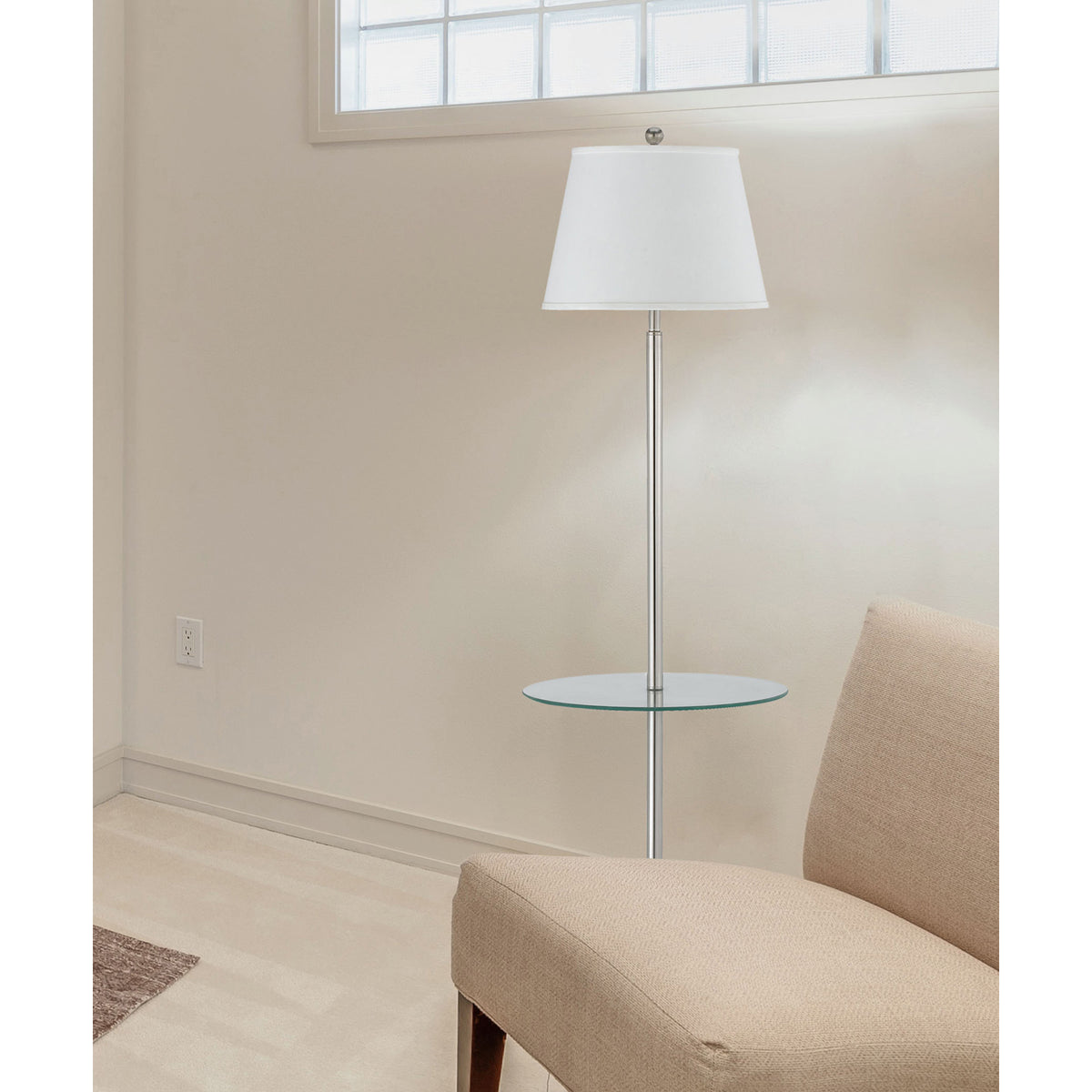 150w 3 Way Andros Floor Lamp Wglass Tray By Cal Lighting Coens Home