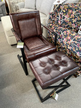 Load image into Gallery viewer, Maguire Leather Sled Accent Chair by Jofran MAGUIRE-CH-DKSIENNA