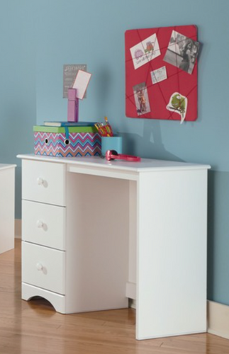 White 3-Drawer Youth Desk by Perdue 14373