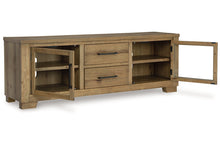 Load image into Gallery viewer, Galliden 80" TV Stand by Ashley Furniture W841-68 Light Brown