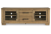 Load image into Gallery viewer, Galliden 80" TV Stand by Ashley Furniture W841-68 Light Brown