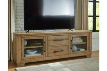 Load image into Gallery viewer, Galliden 80" TV Stand by Ashley Furniture W841-68 Light Brown