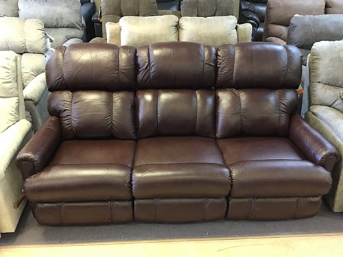 Pinnacle Leather Power Wall Reclining Sofa w/ Headrest & Lumbar by La-Z-Boy Furniture 33X-512 LB174578