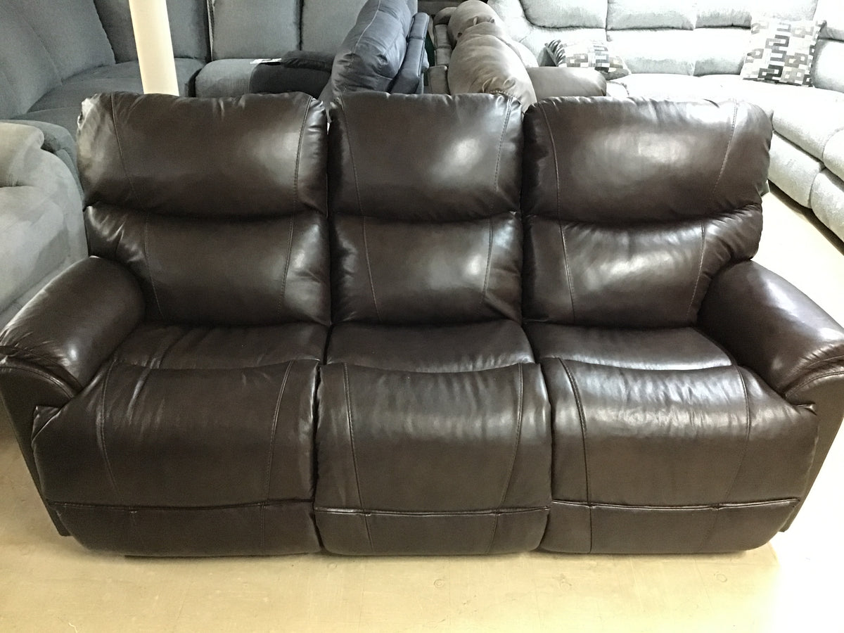 Trouper Leather Reclining Sofa by La-Z-Boy Furniture 444-724