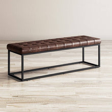 Load image into Gallery viewer, Hogan Leather Bench by Jofran 1730-78 Dark Sienna