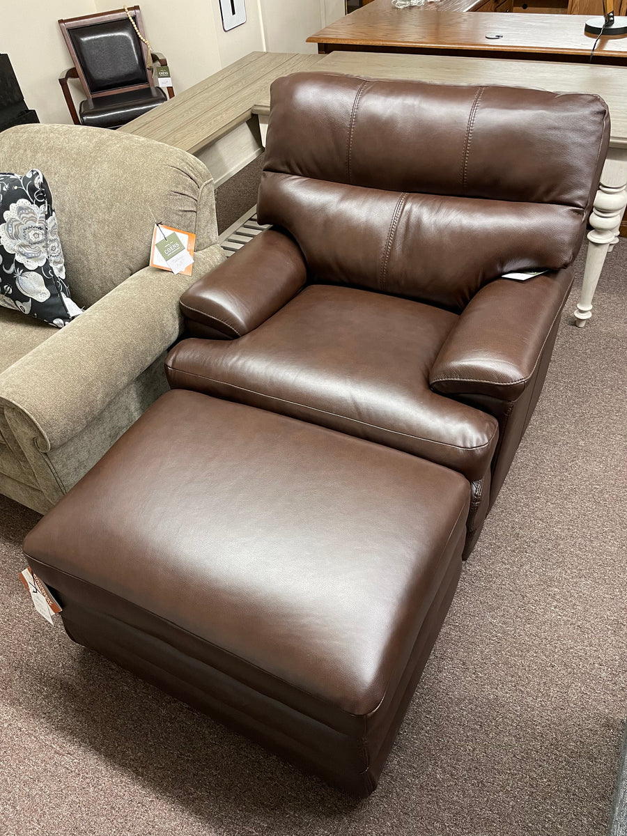 Miles Leather Chair by La-Z-Boy Furniture 237-692 LB178178 Walnut  Discontinued leather & style