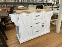 Load image into Gallery viewer, Brigham Wood Kitchen Island with 18" Leaf by Hillsdale Furniture Discontinued 4786-862 4786-863 Discontinued