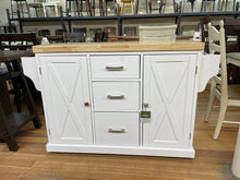 Load image into Gallery viewer, Brigham Wood Kitchen Island with 18" Leaf by Hillsdale Furniture Discontinued 4786-862 4786-863 Discontinued