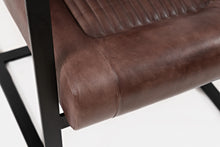 Load image into Gallery viewer, Maguire Leather Sled Accent Chair by Jofran MAGUIRE-CH-DKSIENNA