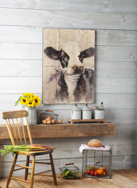 Antique Tile Cow Wall Decor by Ganz CB173424 – Coen's Home Furnishings