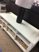 Load image into Gallery viewer, Hearthstone Cubby Storage Bench in Rustic White by Liberty Furniture 282-OT47 Discontinued