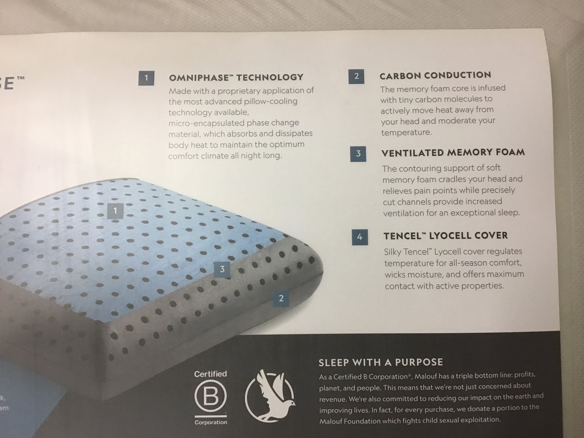 Carboncool omniphase outlet pillow