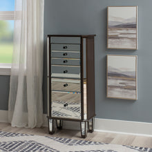 Load image into Gallery viewer, Heather Mirror &amp; Wood Jewelry Armoire by Linon/Powell 23J2002