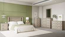 Load image into Gallery viewer, Essential F/Q Headboard w/ Side Styles by Perdue 10032 Swedish Grey Elm