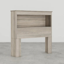 Load image into Gallery viewer, Essential Twin Bookcase Headboard by Perdue 10031B Swedish Grey Elm