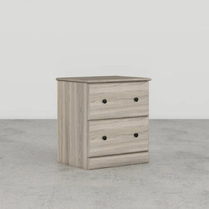 Essential 21" 2 Drawer Nightstand by Perdue 10212W Swedish Grey Elm