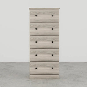 Essential 23" 5 Drawer Chest by Perdue 10235W Swedish Grey Elm