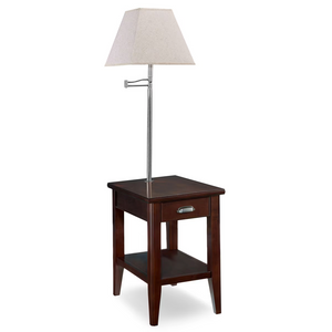 Laurent Lamp Table by Design House 10537 Chocolate Cherry