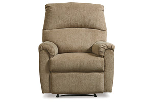 Nerviano Manual Recliner by Ashley Furniture 1080129 Mocha