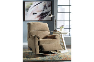 Nerviano Manual Recliner by Ashley Furniture 1080129 Mocha