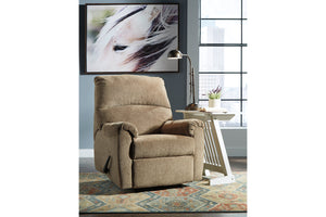 Nerviano Manual Recliner by Ashley Furniture 1080129 Mocha