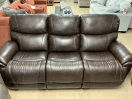 Trouper Reclining Leather Sofa by La-Z-Boy Furniture 444-724 LB172779 Walnut