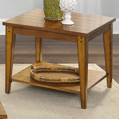 Lake House Square Lamp Table by Liberty Furniture 110-OT1023