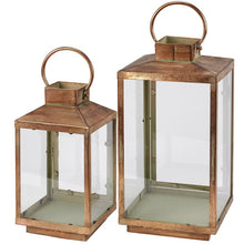 Load image into Gallery viewer, Primitives by Kathy Old World Metal Lantern Set