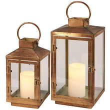 Load image into Gallery viewer, Primitives by Kathy Old World Metal Lantern Set