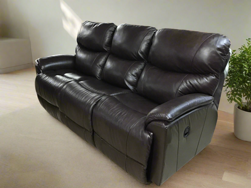 Trouper Leather Reclining Sofa by La-Z-Boy Furniture 444-724 LB172779 Walnut