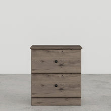 Load image into Gallery viewer, Essentials 21" 2 Drawer Night Stand by Perdue 13212 Weathered Gray Ash