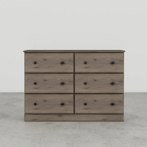Essential 45" 6 Drawer Dressser by Perdue 13446W Weather Grey Ash