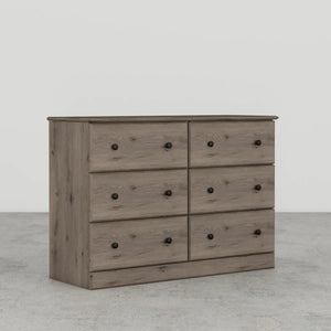 Essential 45" 6 Drawer Dressser by Perdue 13446W Weather Grey Ash