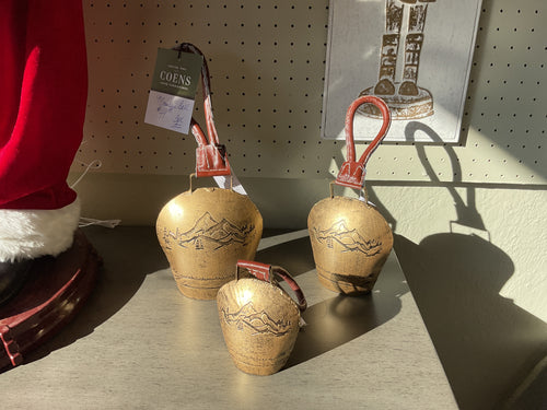Painted Embossed Mountain Bell (3pc set) by Ganz CX195373