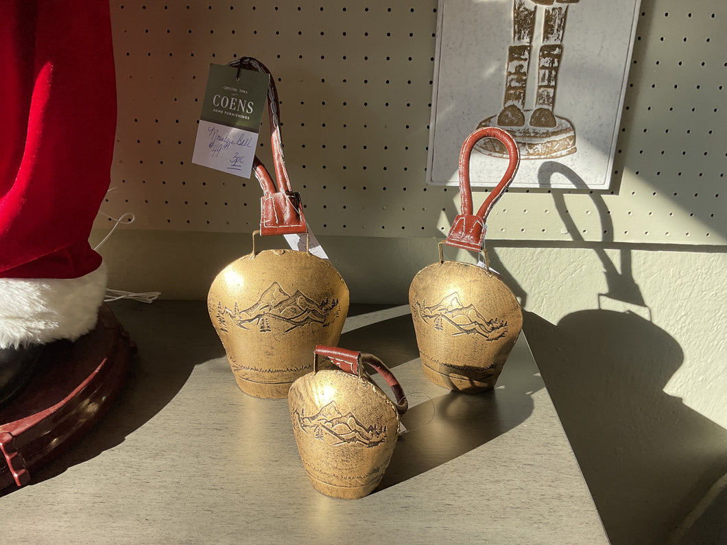 Painted Embossed Mountain Bell (3pc set) by Ganz CX195373
