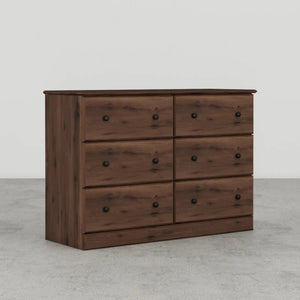 Essential 45" 6 Drawer Dresser by Perdue 15446W Aspen Oak