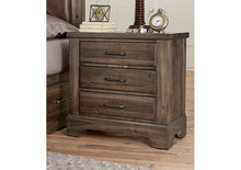 Load image into Gallery viewer, Cool Rustic 3-Drawer Nightstand by Vaughan-Bassett 170-227 Mink