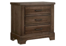 Load image into Gallery viewer, Cool Rustic 3-Drawer Nightstand by Vaughan-Bassett 170-227 Mink