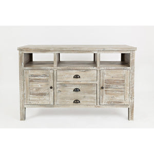 Artisan's Craft 50" Media Console by Jofran 1743-50 Washed Grey