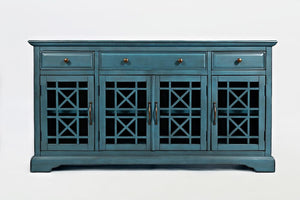 Craftsman 60" Media Unit by Jofran 175-60 Antique Blue