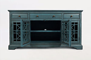 Craftsman 60" Media Unit by Jofran 175-60 Antique Blue