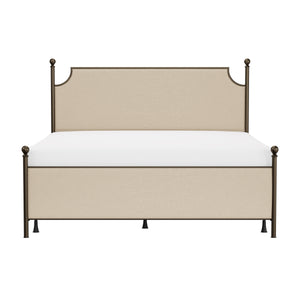 McArthur Upholstered King Bed w/Frame by HH2 Home 1826BKR Bronze/Stone