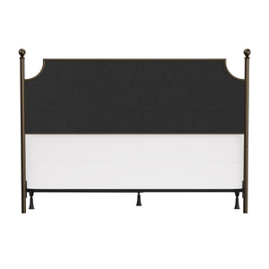 McArthur Upholstered King Bed w/Frame by HH2 Home 1826BKR Bronze/Stone