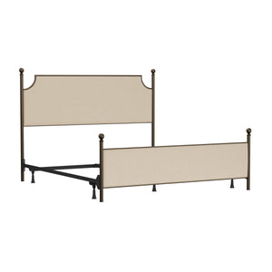 McArthur Upholstered King Bed w/Frame by HH2 Home 1826BKR Bronze/Stone