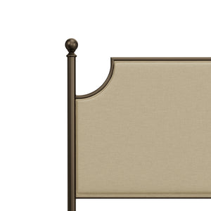 McArthur Upholstered King Bed w/Frame by HH2 Home 1826BKR Bronze/Stone